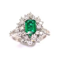 Anello Damiani Donna Mimosa in Oro bianco Smeraldo 0.97 Ct 81094369 - 81094369